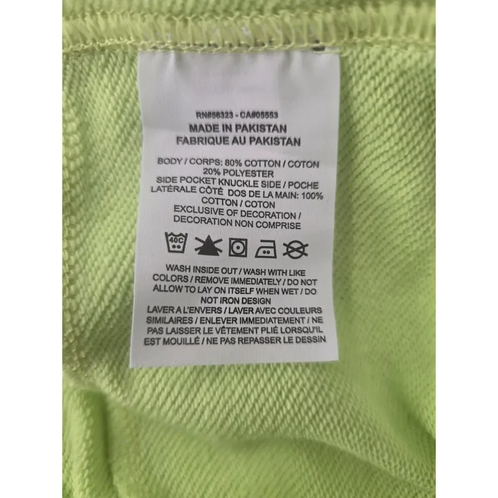 Nike NSW Essentials + French Terry shorts embroidered Neon Green Sz S